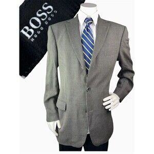 Hugo Boss Scorsese Mens 42L Blazer 100% Virgin Wool Suit Jacket Sport Coat